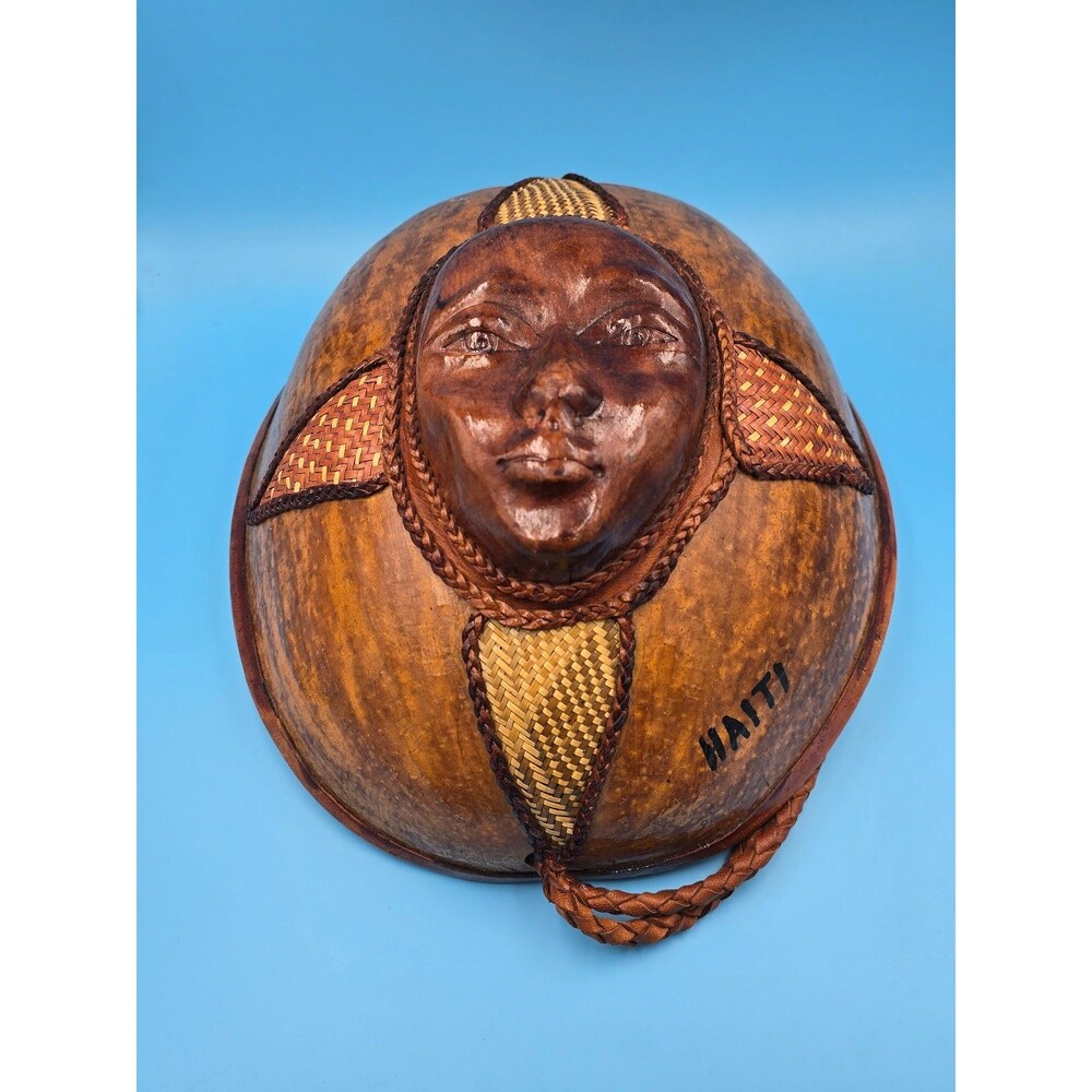 Handcrafted Haitian folk art piece